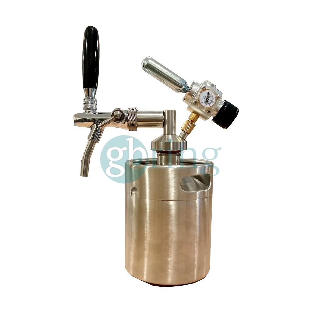 Kit Keg 2lts Dispensado Canilla Regulador Capsula