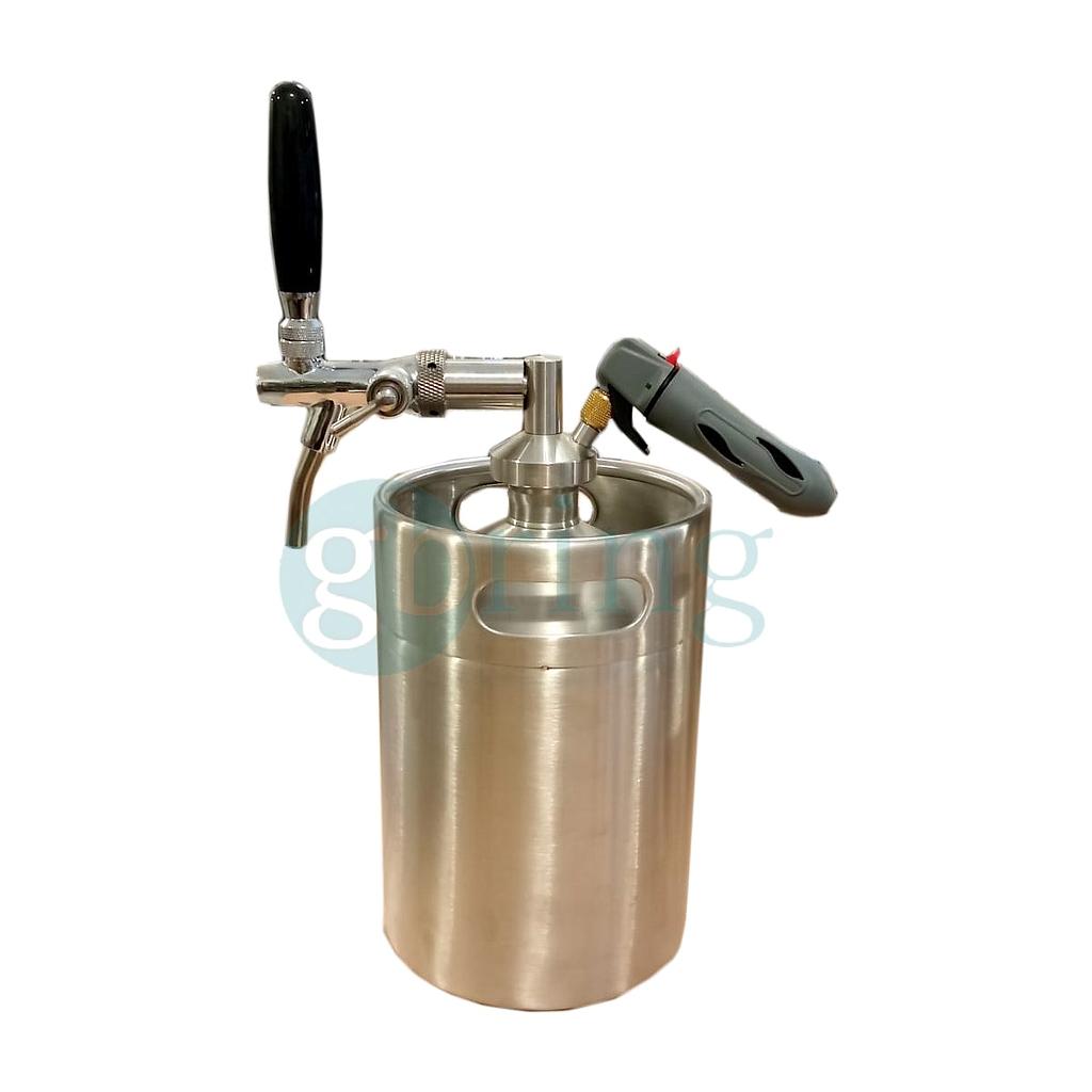 Kit Keg 5lts c/inyector para capsula y canilla